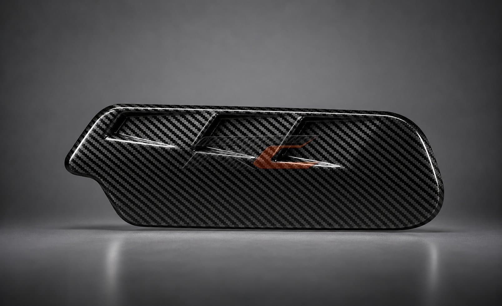 RC Composite carbon fiber exhaust header cover for the KTM 990 RC R